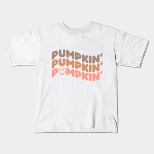 Donut Shop Pumpkin' Coffee Lovers, I Love Coffee Expresso Latte Pumpkin Spice Kids T-Shirt